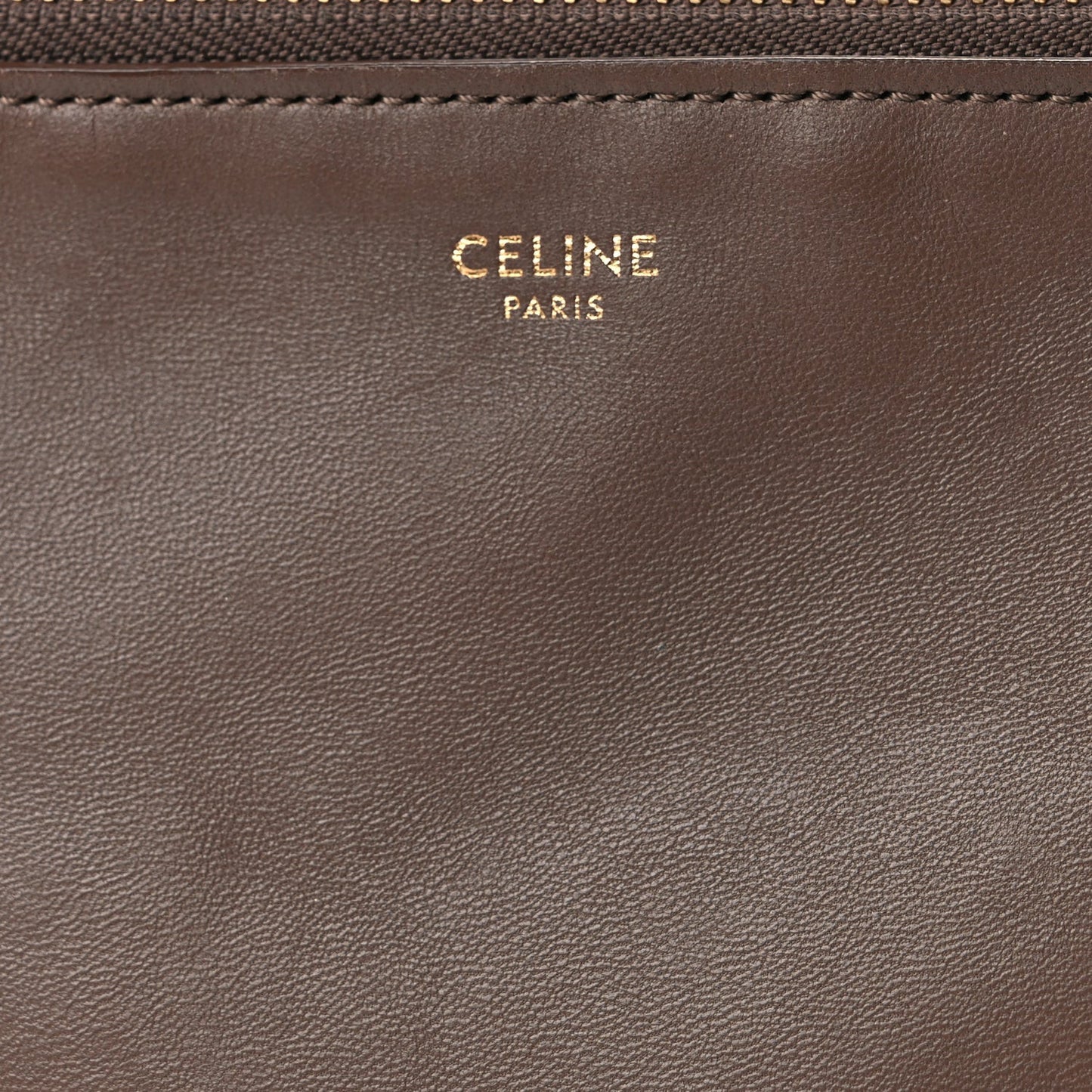 Lambskin Large Trio Crossbody Bag Brown