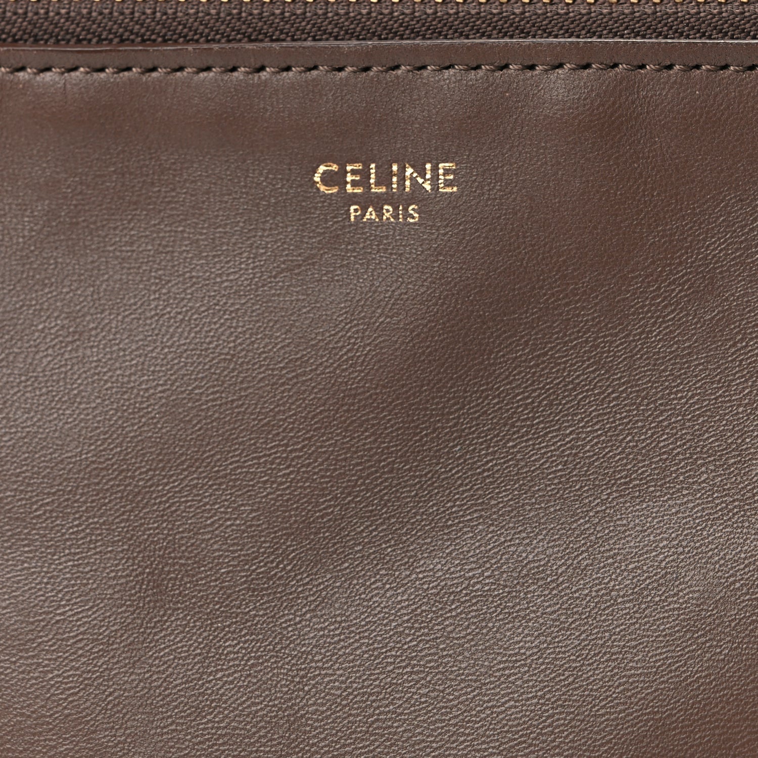 Celine Lambskin Large Trio Crossbody Bag Brown 7 of 11