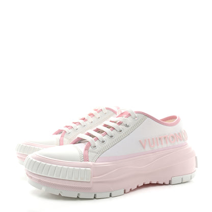 Louis Vuitton Canvas LV Squad Sneakers 38 White Pink 3 of 10