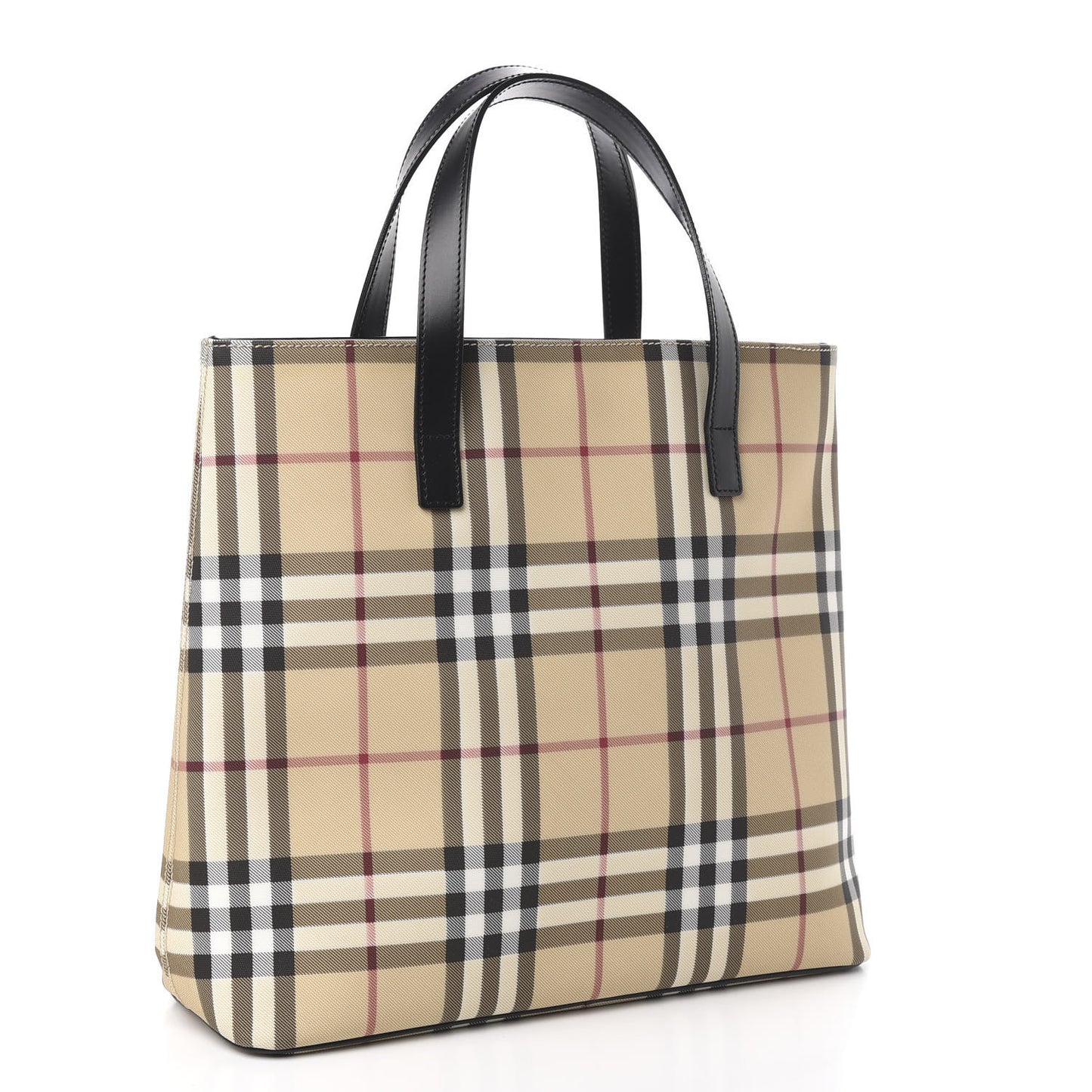 House Check Medium Tote Black