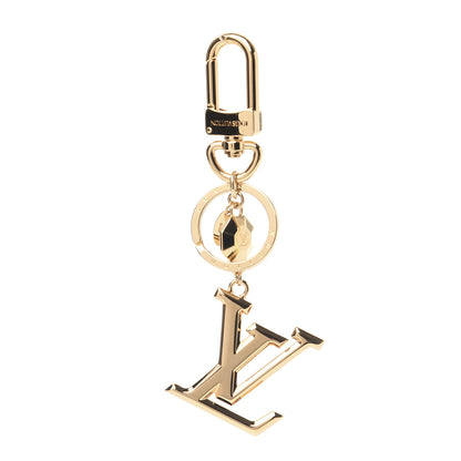Louis Vuitton LV Facettes Bag Charm Key Holder Gold 1 of 2