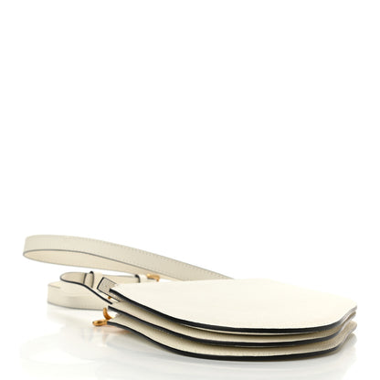 Christian Dior Grained Calfskin Saddle Pouch With Strap White 4 of 9