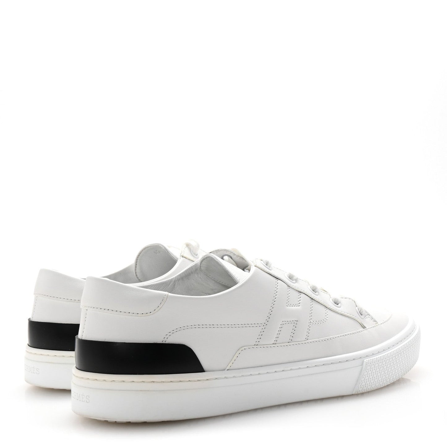 Calfskin Mens Deep Sneakers 42 White Black