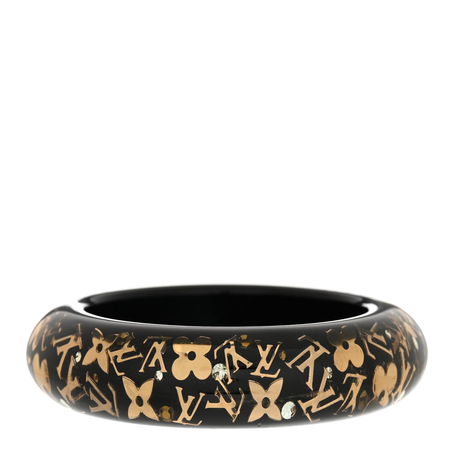 Resin Swarovski Inclusion Bracelet GM Black