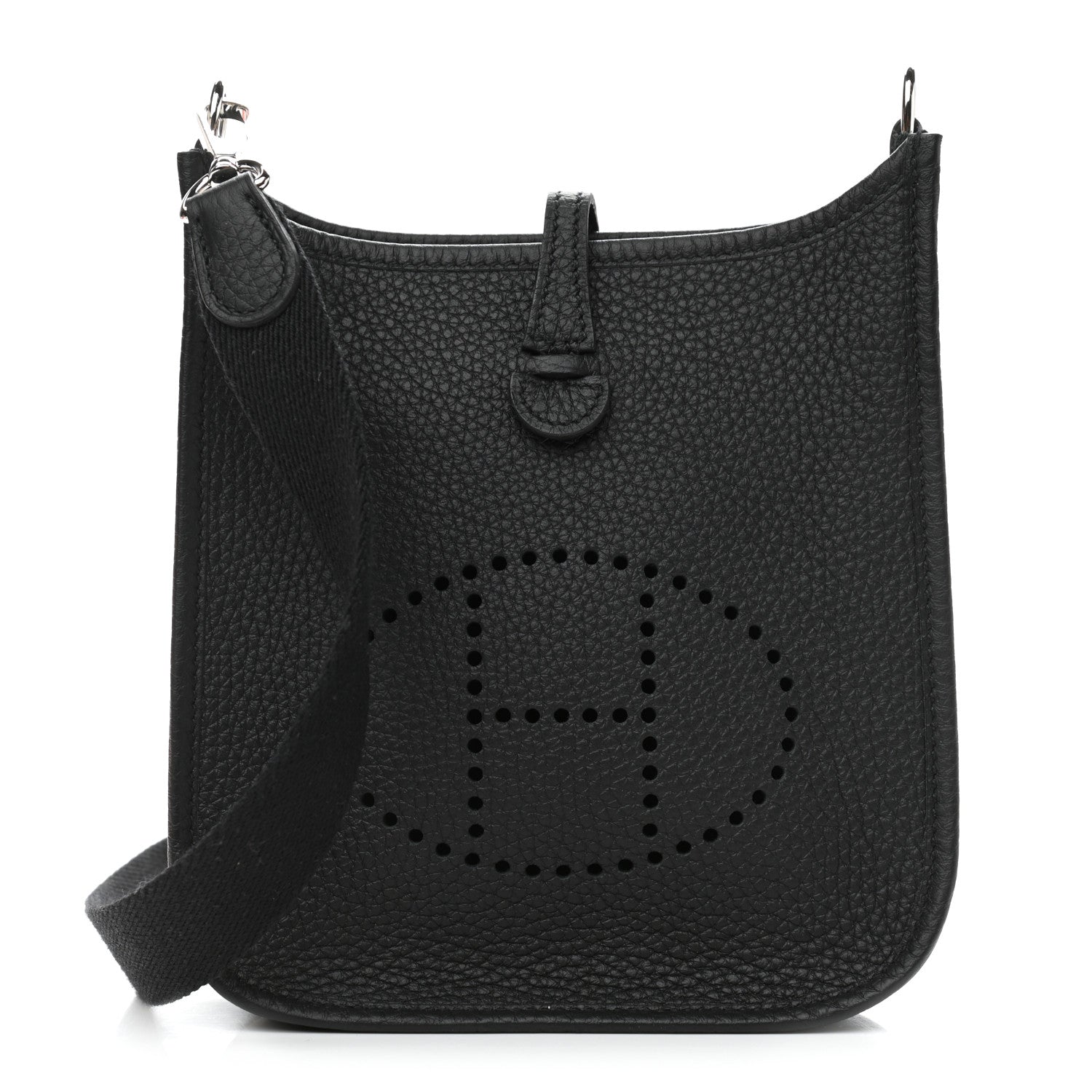 Hermes Taurillon Clemence Evelyne TPM Black 1 of 12