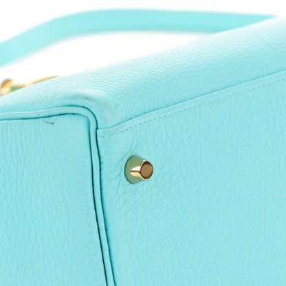 Hermes Togo Kelly Retourne 32 Bleu Atoll 6 of 26
