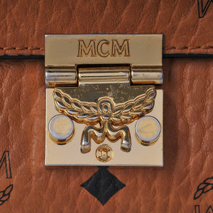 MCM Visetos Small Millie Crossbody Bag Cognac 13 of 14