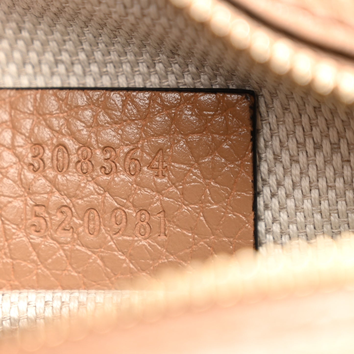 Pebbled Calfskin Small Soho Disco Bag Camelia