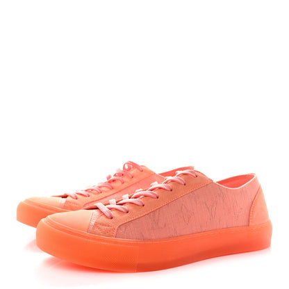 Louis Vuitton Canvas Monogram Mens Tattoo Sneakers Orange 3 of 7