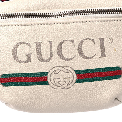 Gucci Grained Calfskin Small Logo Belt Bag White 11 of 12