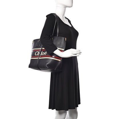 Chloe Smooth Calfskin Medium Vick Tote Full Blue 2 of 11