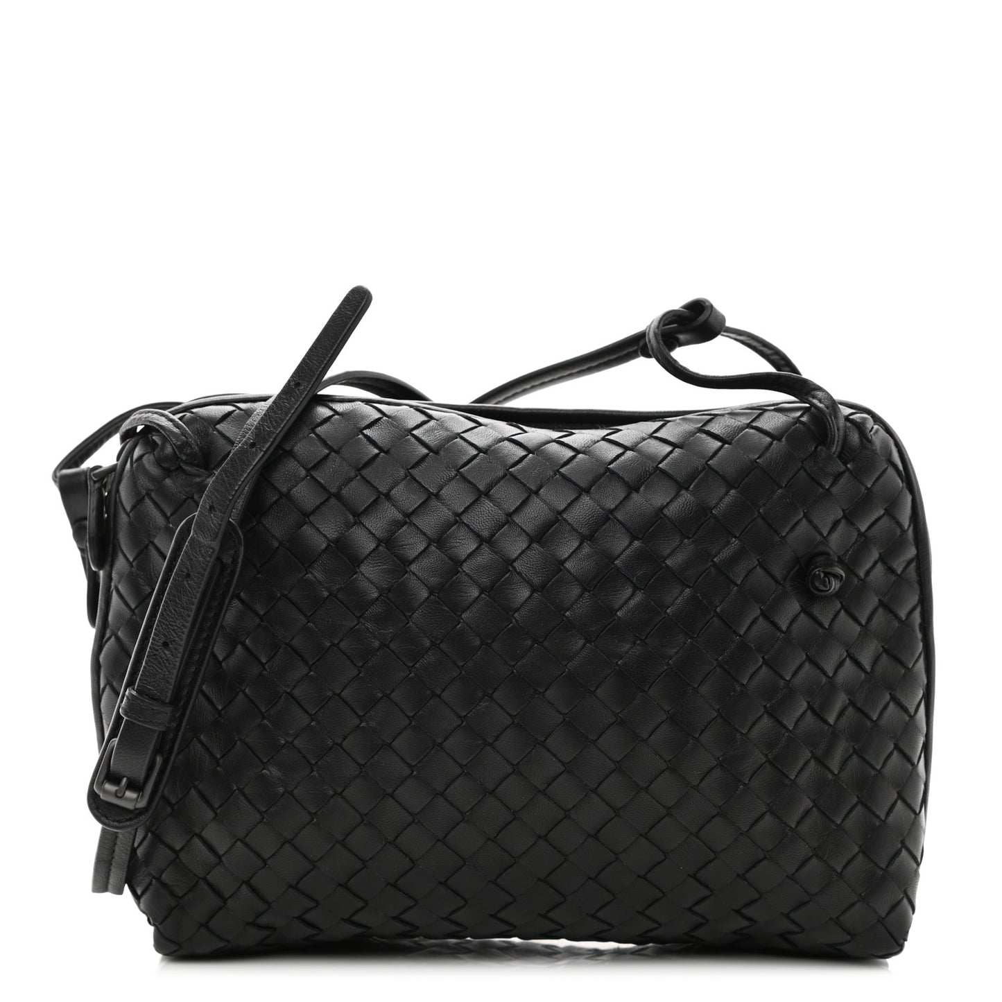 Nappa Intrecciato Nodini Bag Black