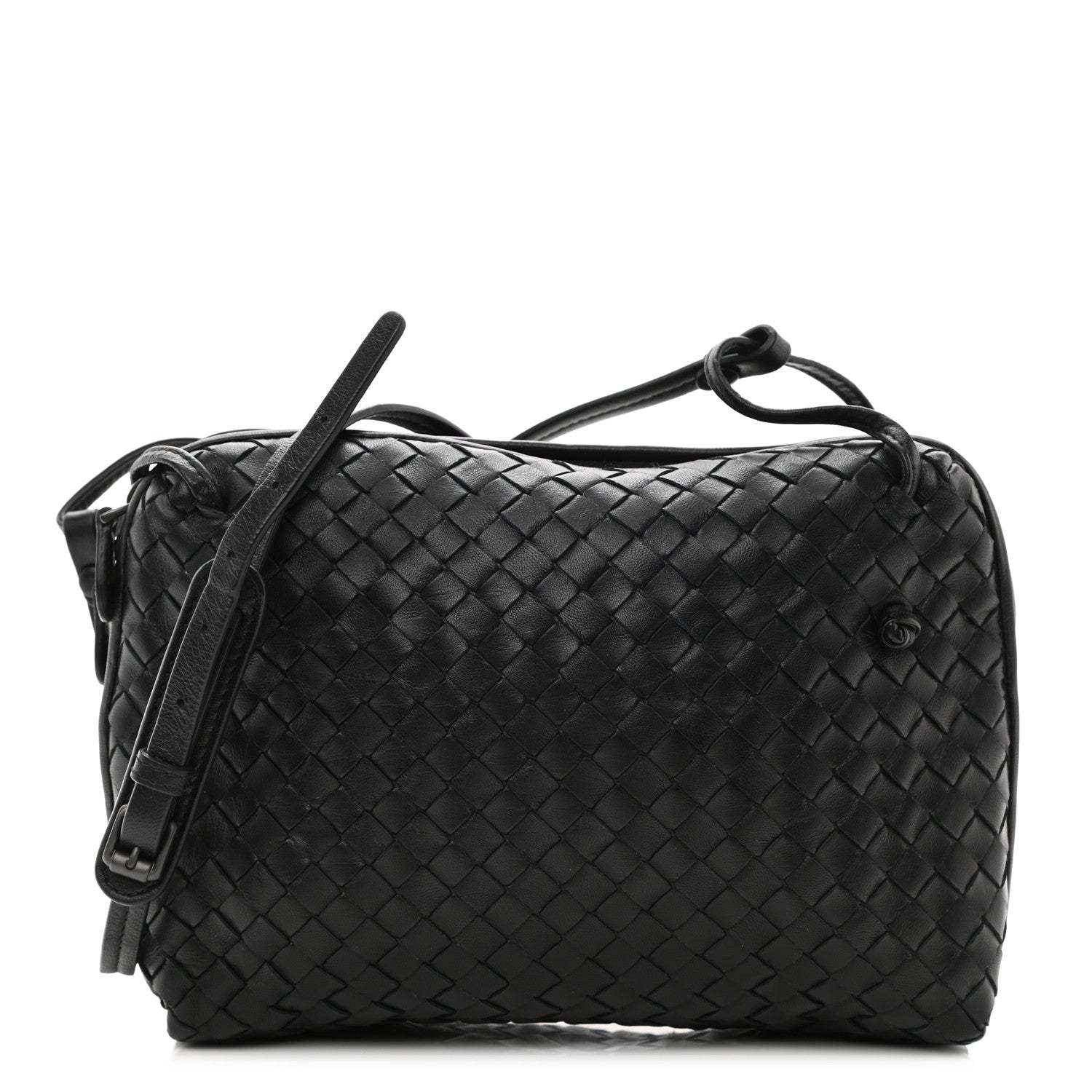 Bottega Veneta Nappa Intrecciato Nodini Bag Black 1 of 11