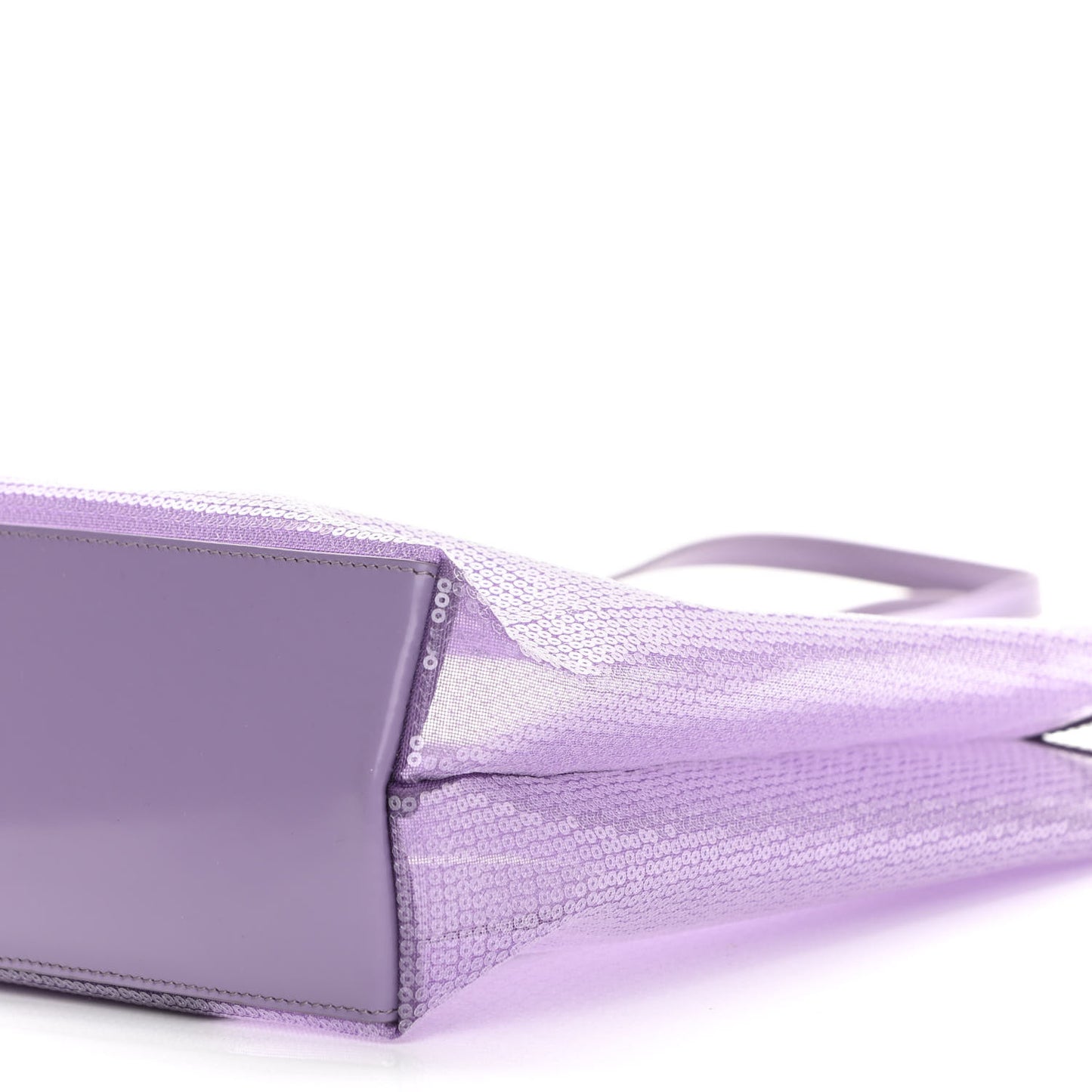 Mesh Paillettes Spazzolato Logo Shopping Tote Lilium
