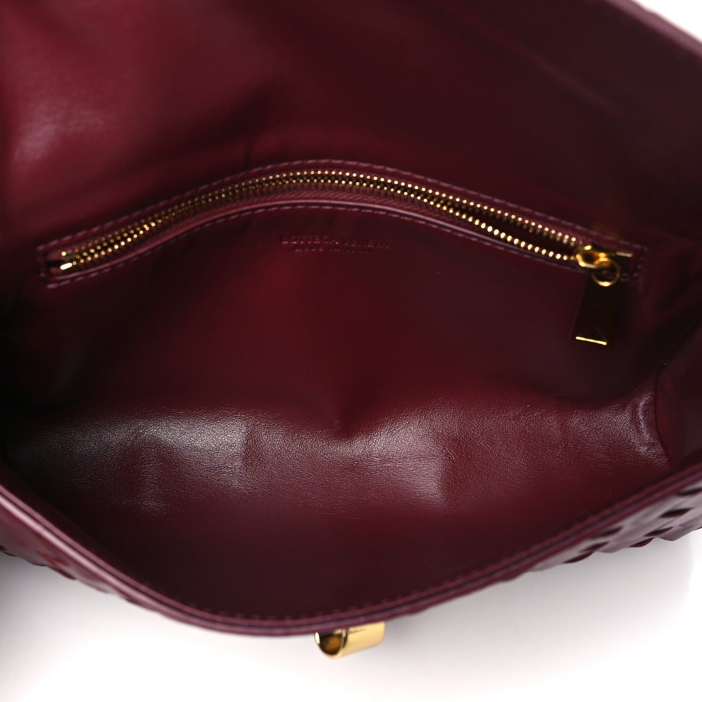 Nappa Intrecciato Mini Andiamo Crossbody Bag Barolo