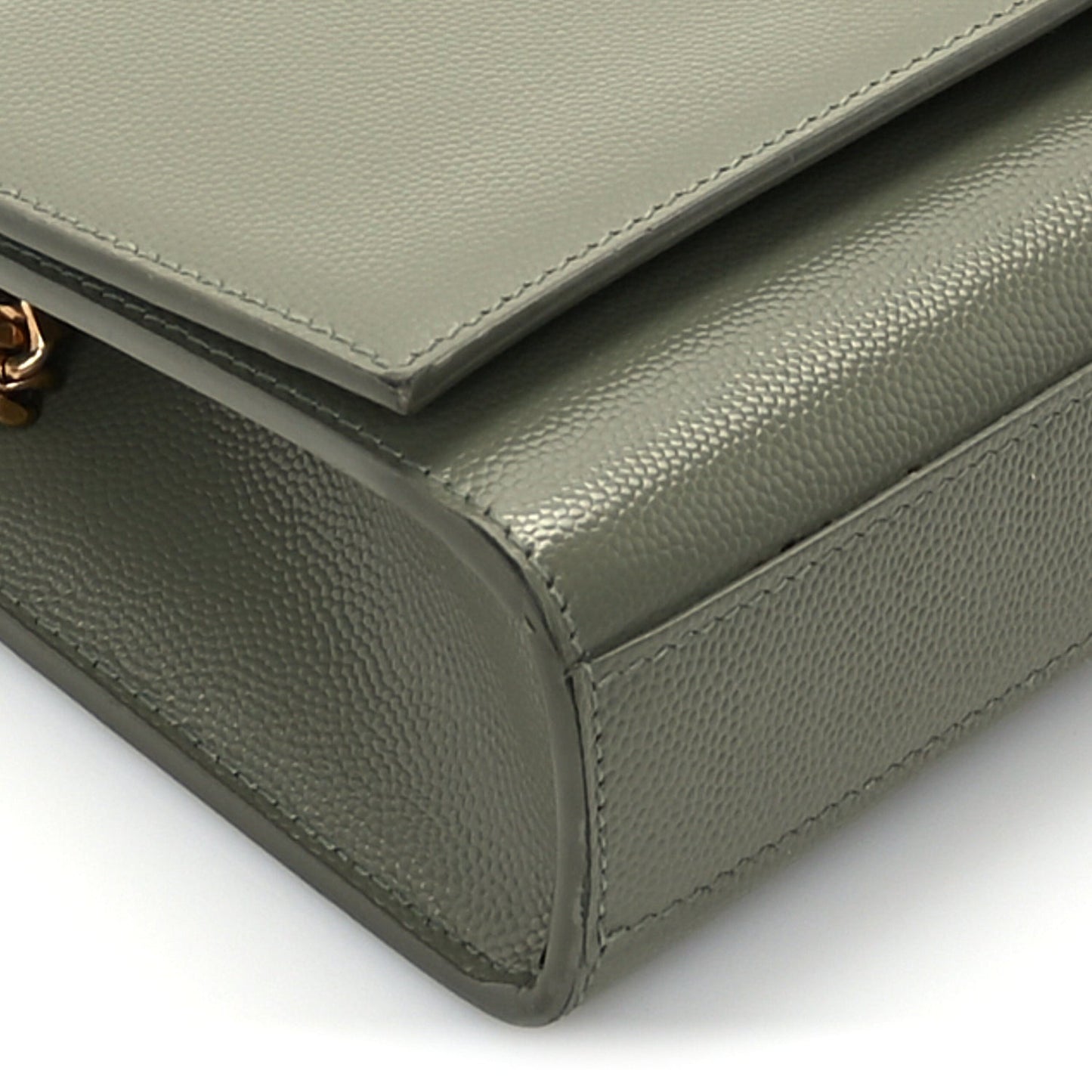 Grain De Poudre Small Monogram Kate Satchel  Light Sage