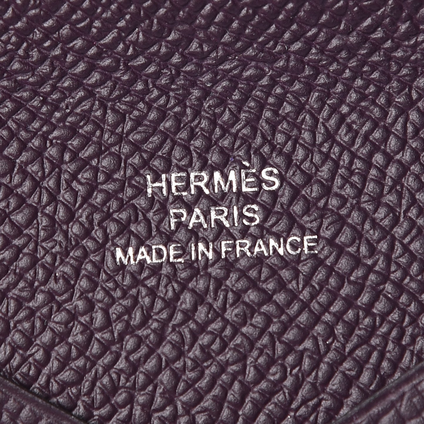 Epsom Calvi Card Case Raisin