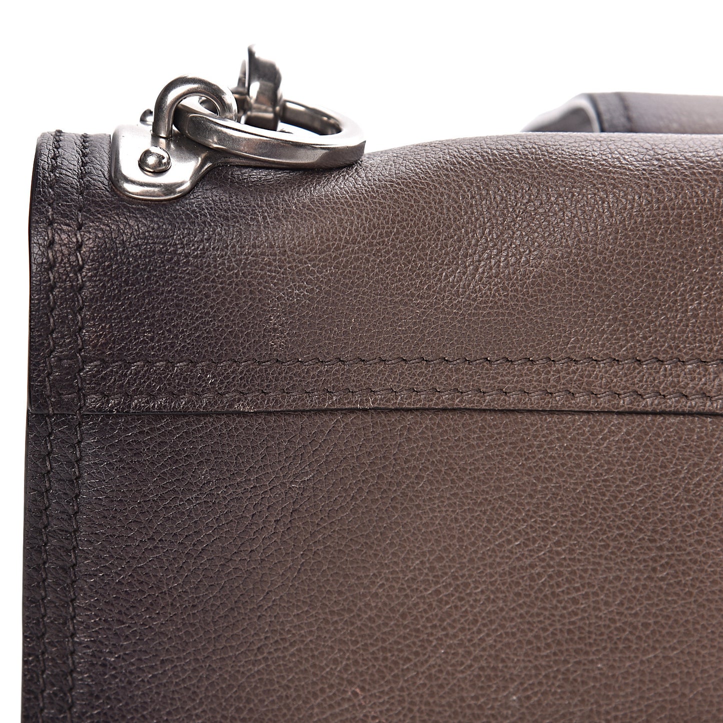 Glace Calfskin Sfumata Cahier Bag Argilla Astrale