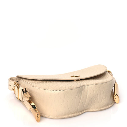 Burberry Grain Calfskin Chess Satchel Bag Beige 3 of 8