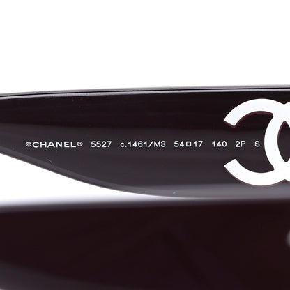 Chanel Acetate Cat Eye Sunglasses 5527 Purple 5 of 7