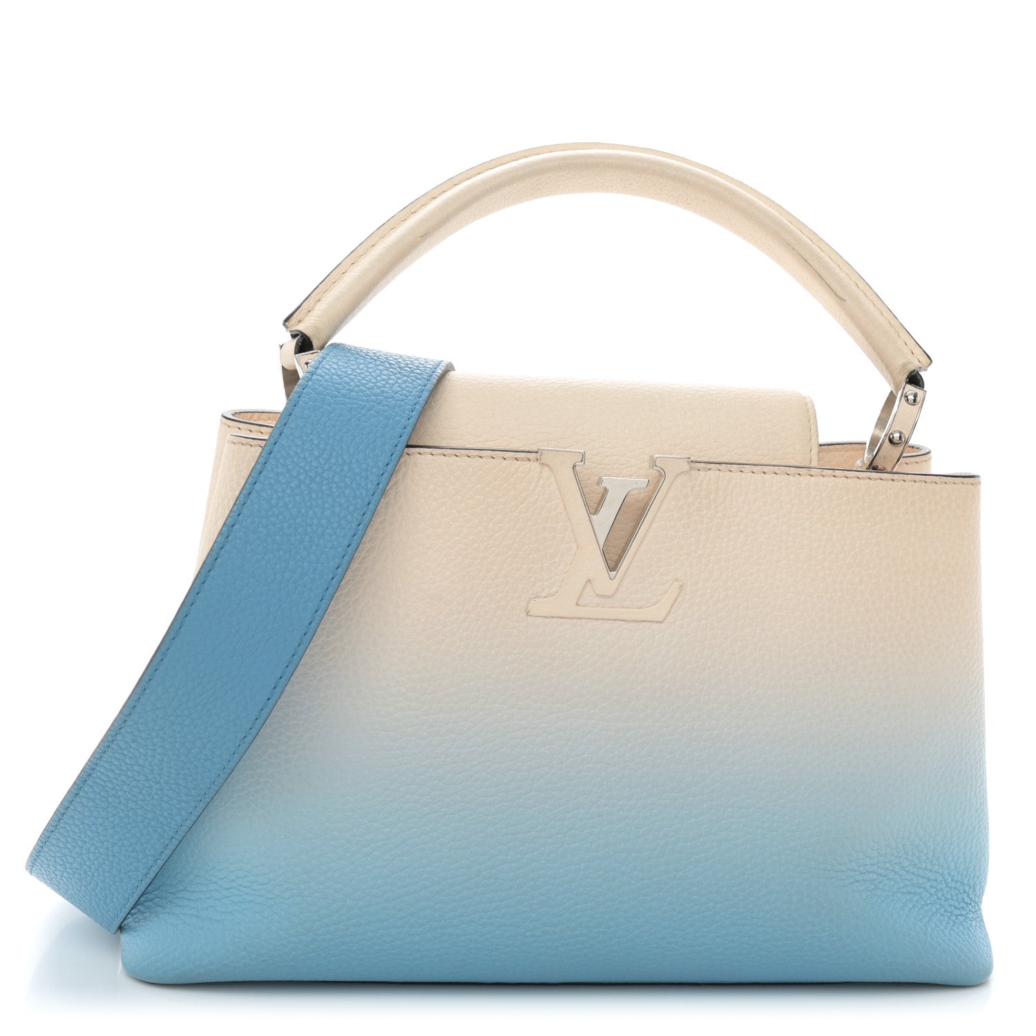 Louis Vuitton Taurillon Capucines MM Gradient Blue 1 of 13