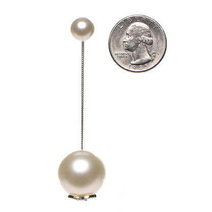 Chanel Pearl CC Drop Earrings Gold 2 of 5