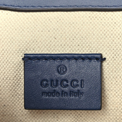 Gucci Calfskin Bee Embroidered Medium Dionysus Shoulder Bag White Blue Hibiscus Red 5 of 9