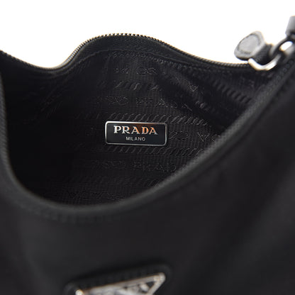Prada Tessuto Nylon Mini Re-Edition 2000 Bag Black 6 of 8
