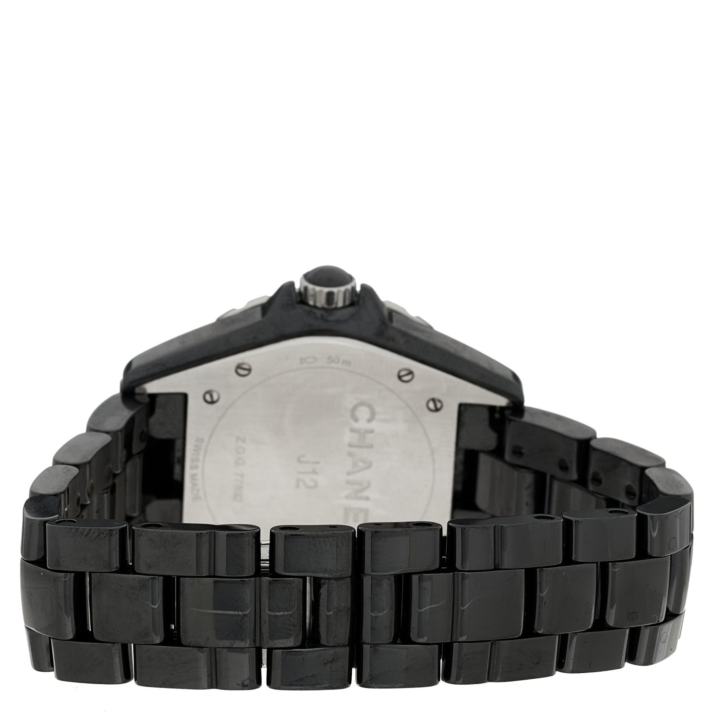 Stainless Steel Ceramic Diamond Bezel 38mm J12 Automatic Watch Black