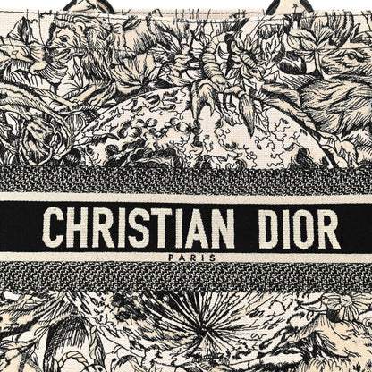 Christian Dior Canvas Embroidered Large Zodiac Book Tote Latte Multicolor 7 of 7