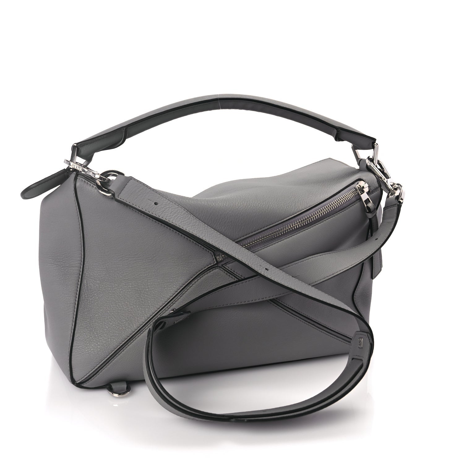 Loewe Calfskin Large Puzzle Bag Grey 2 of 8