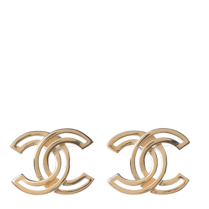 Chanel Metal Obazine CC Earrings Gold 1 of 3