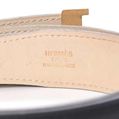 Hermes Box 32mm Constance H Belt 70 Black Craie 4 of 11