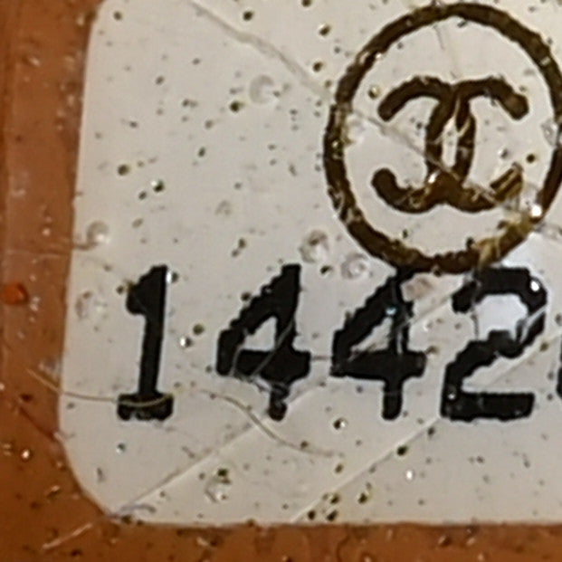 Chanel Metallic Tweed Medium Single Flap Light Yellow 6 of 8