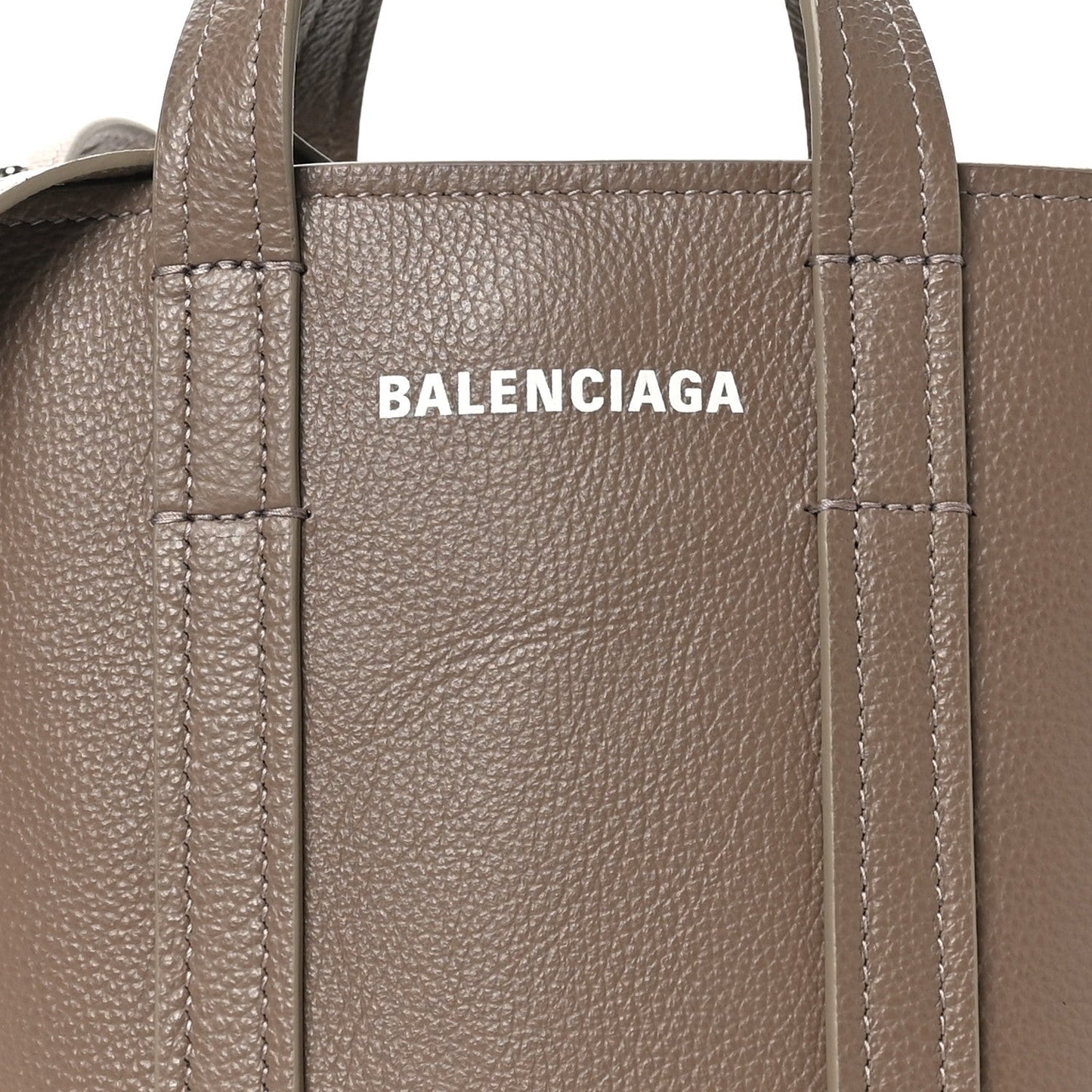 Grained Calfskin XS Everyday North South Shoulder Tote Bag Brown
