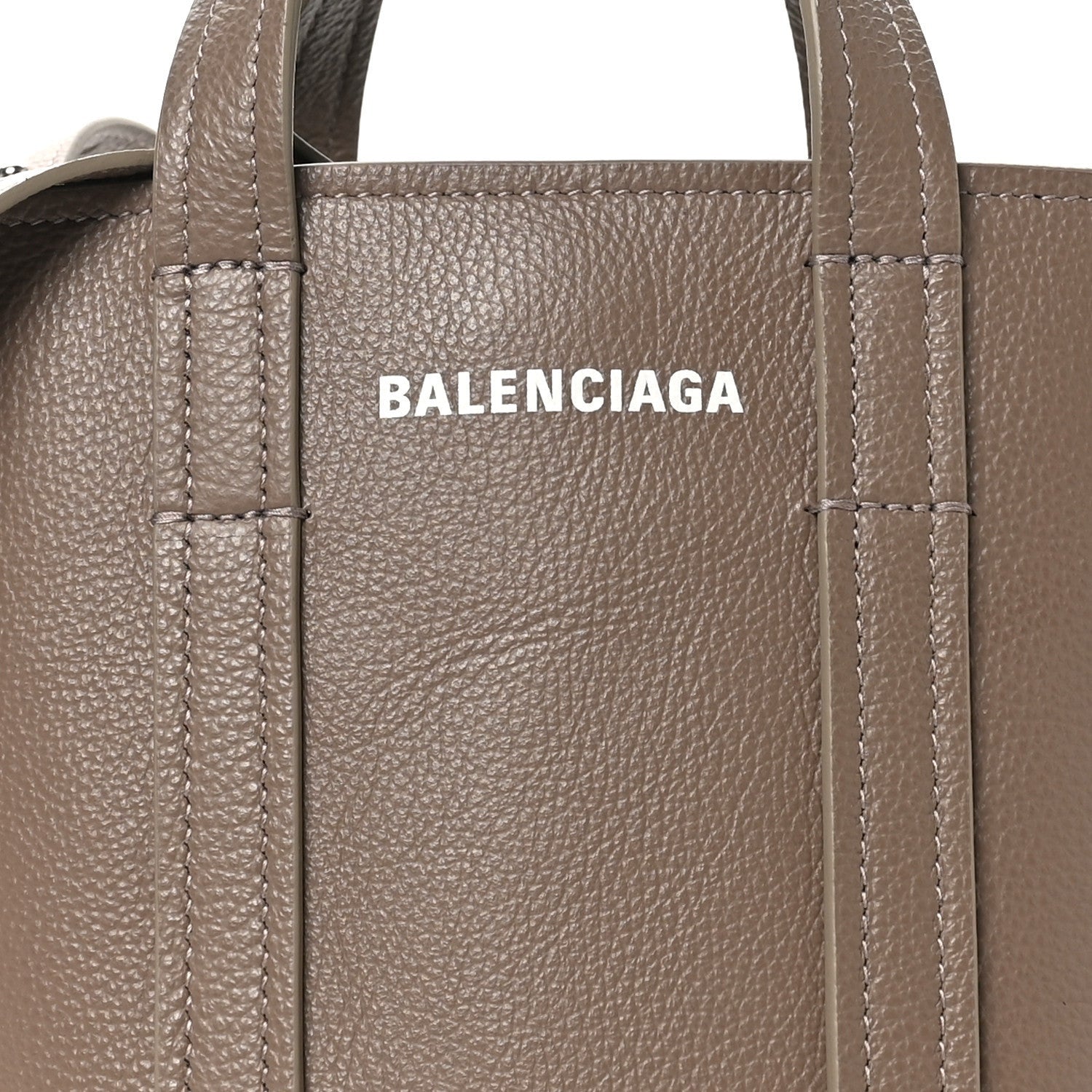 Balenciaga Grained Calfskin XS Everyday North South Shoulder Tote Bag Brown 7 of 7