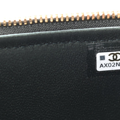 Chanel Iridescent Lambskin Quilted Small Top Handle Vanity Case With Chain Green 8 of 11