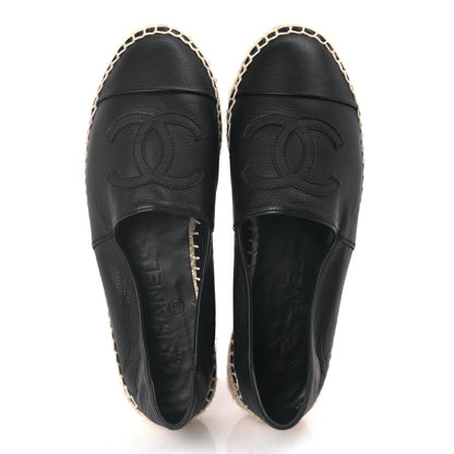 Chanel Calfskin CC Espadrilles Black 3 of 9
