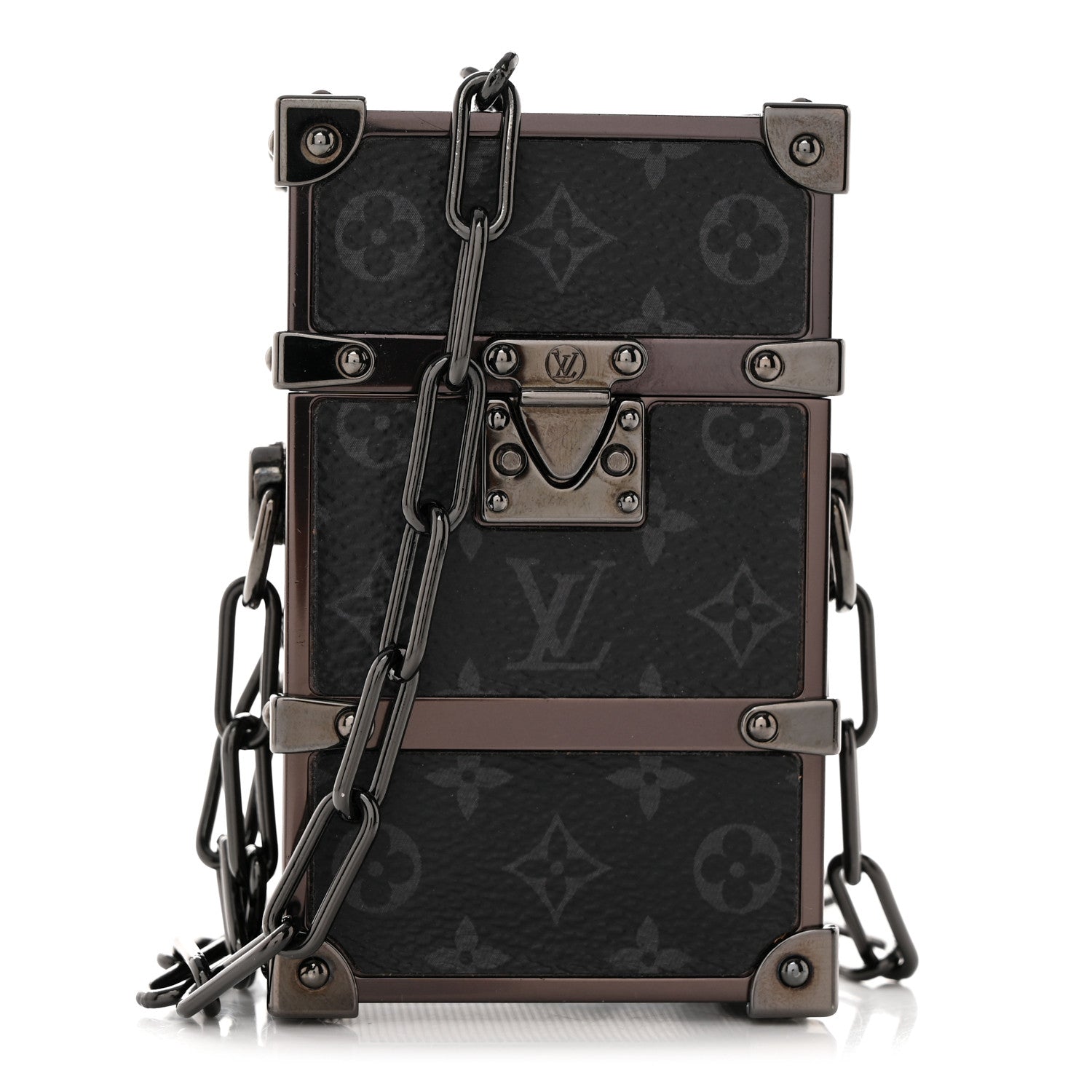 Louis Vuitton Monogram Eclipse Trunk Box Black 1 of 10