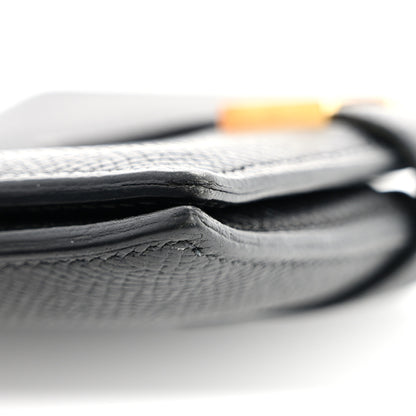 Hermes Epsom Bearn Compact Wallet Black 11 of 13
