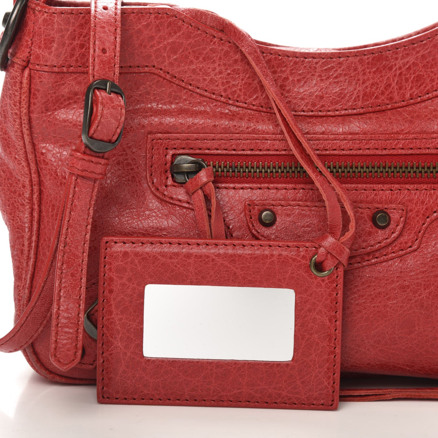 Agneau Classic Hardware Hip Rouge Cardinal