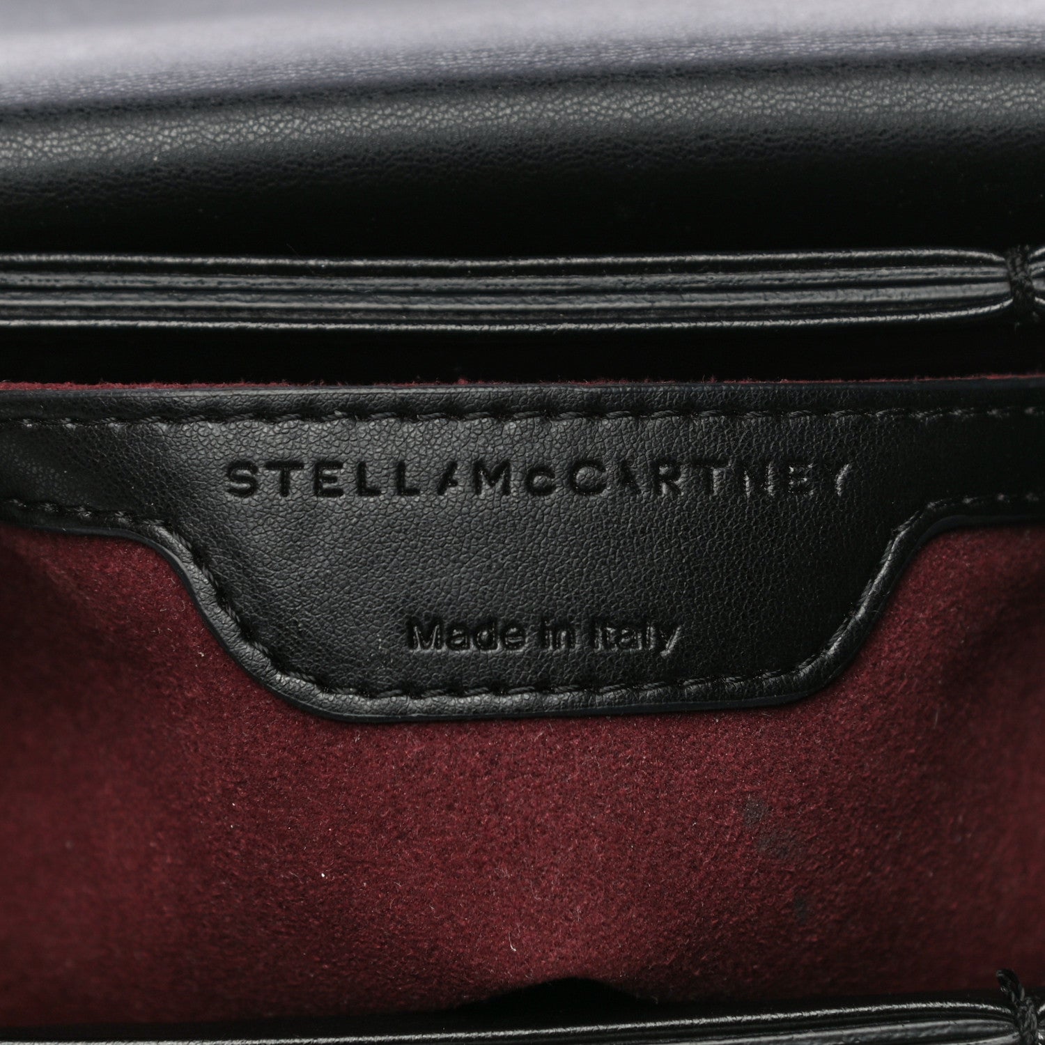 Stella McCartney Velvet Effect Medium Falabella Box Shoulder Bag Black 6 of 12