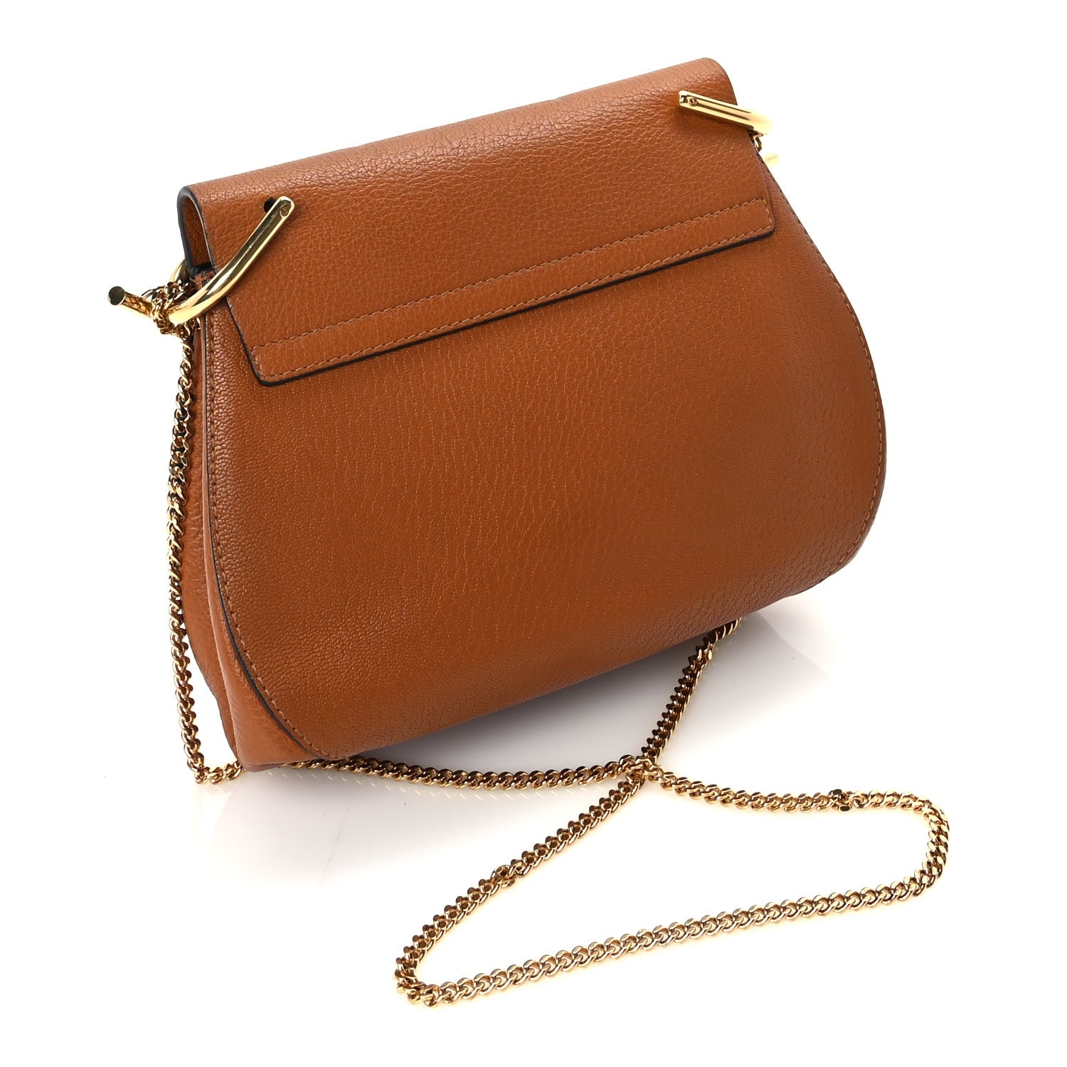 Chloe Grained Lambskin Mini Drew Shoulder Bag  Caramel 2 of 8
