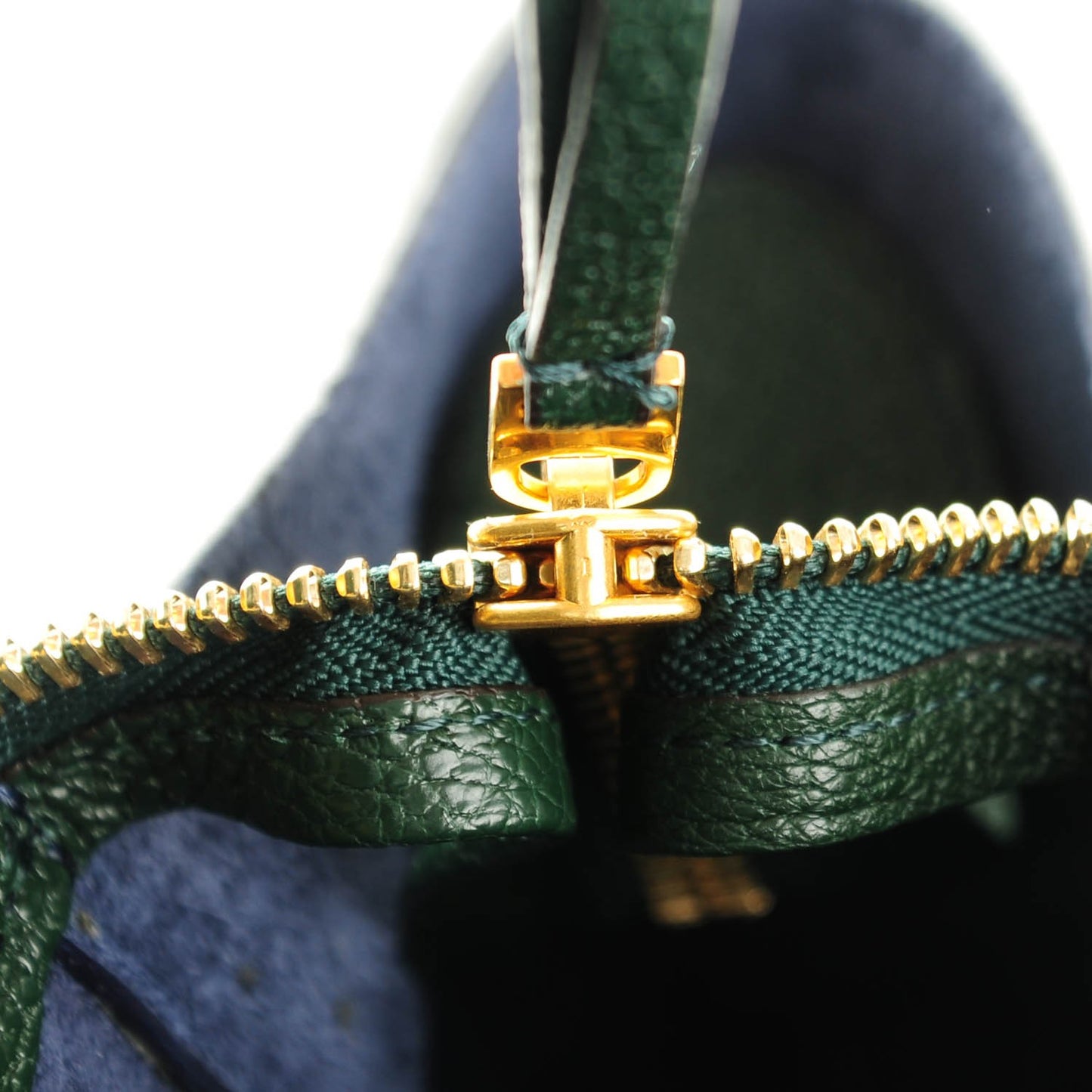 Goatskin Smooth Calfskin Mini Belt Bag Dark Green