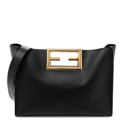 Fendi Vitello King Medium Fendi Way Tote Black 1 of 15