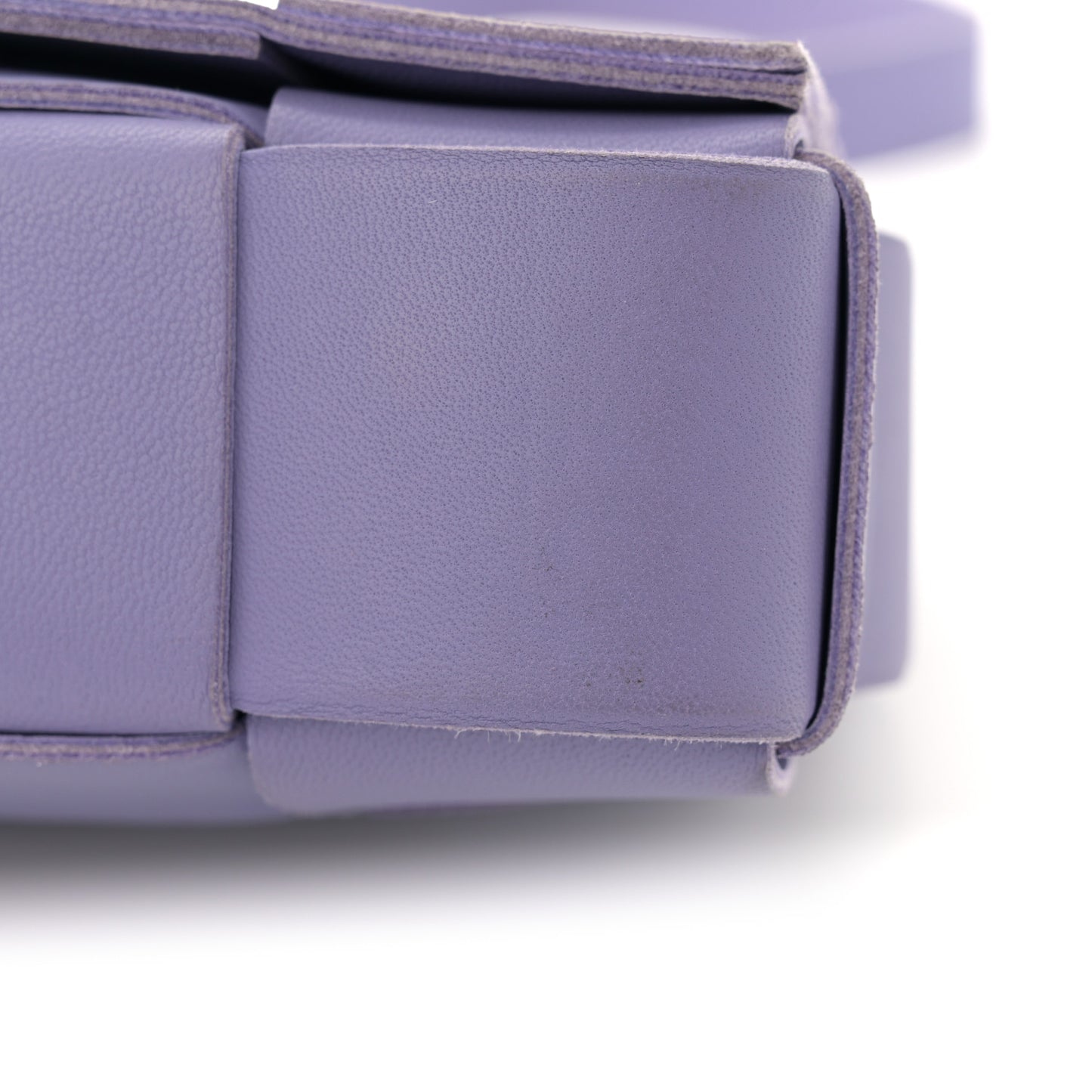 Lambskin Intreccio Cassette Crossbody Bag Wisteria