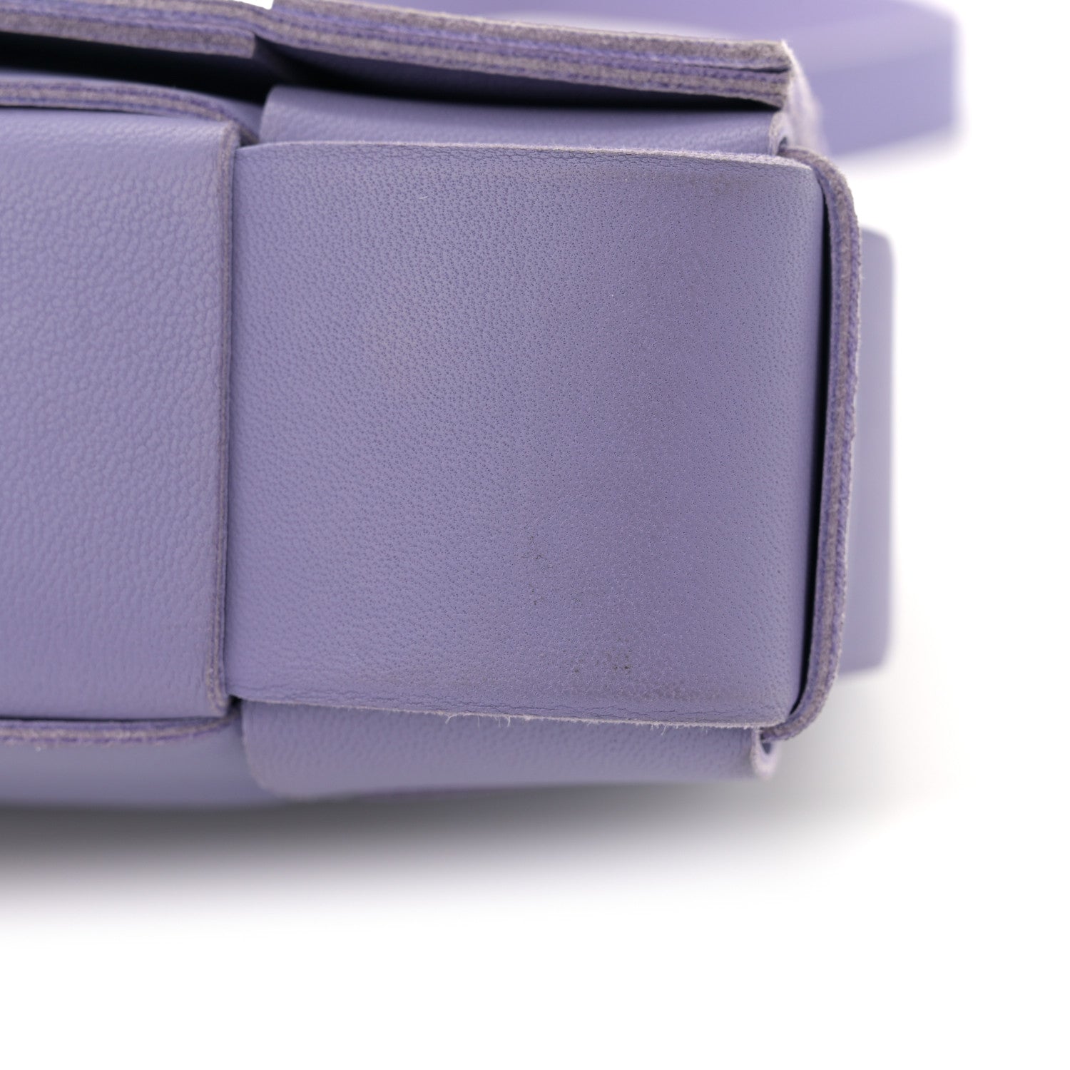 Bottega Veneta Lambskin Intreccio Cassette Crossbody Bag Wisteria 12 of 12