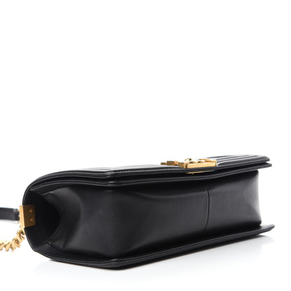 Chanel Calfskin Quilted Medium Boy Flap Black 4 of 13