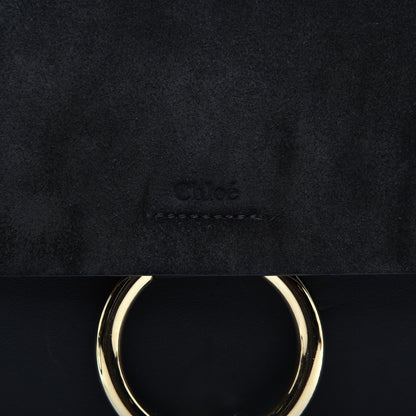 Chloe Suede Calfskin Medium Faye Shoulder Bag Black 10 of 10