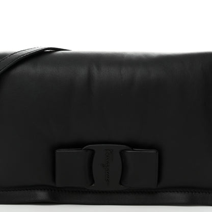 Salvatore Ferragamo Calfskin Mini Viva Bow Shoulder Bag Black 7 of 14